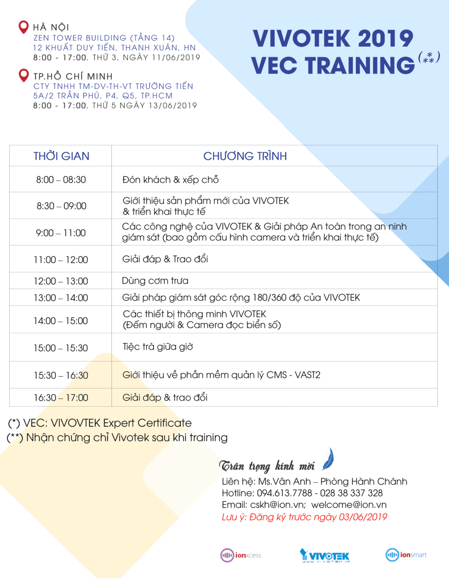 vivotek 2019 vec training